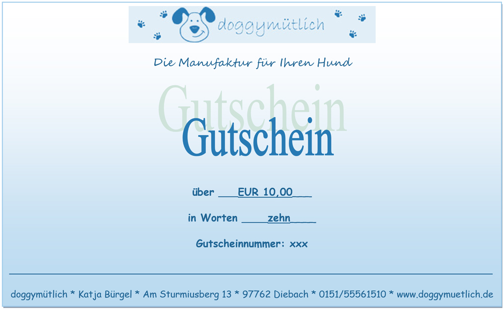 Gutschein 10 Euro