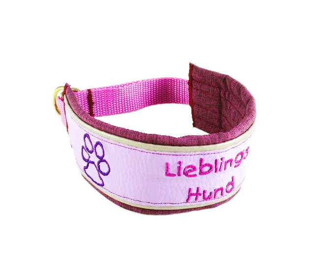 Halsband Pudel violett/flieder "Lieblings Hund"