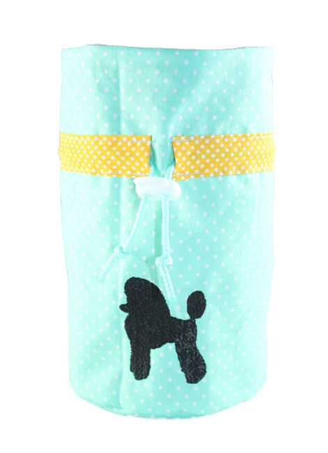 Leckerlibeutel mint mit Pudel im Puppy Clip